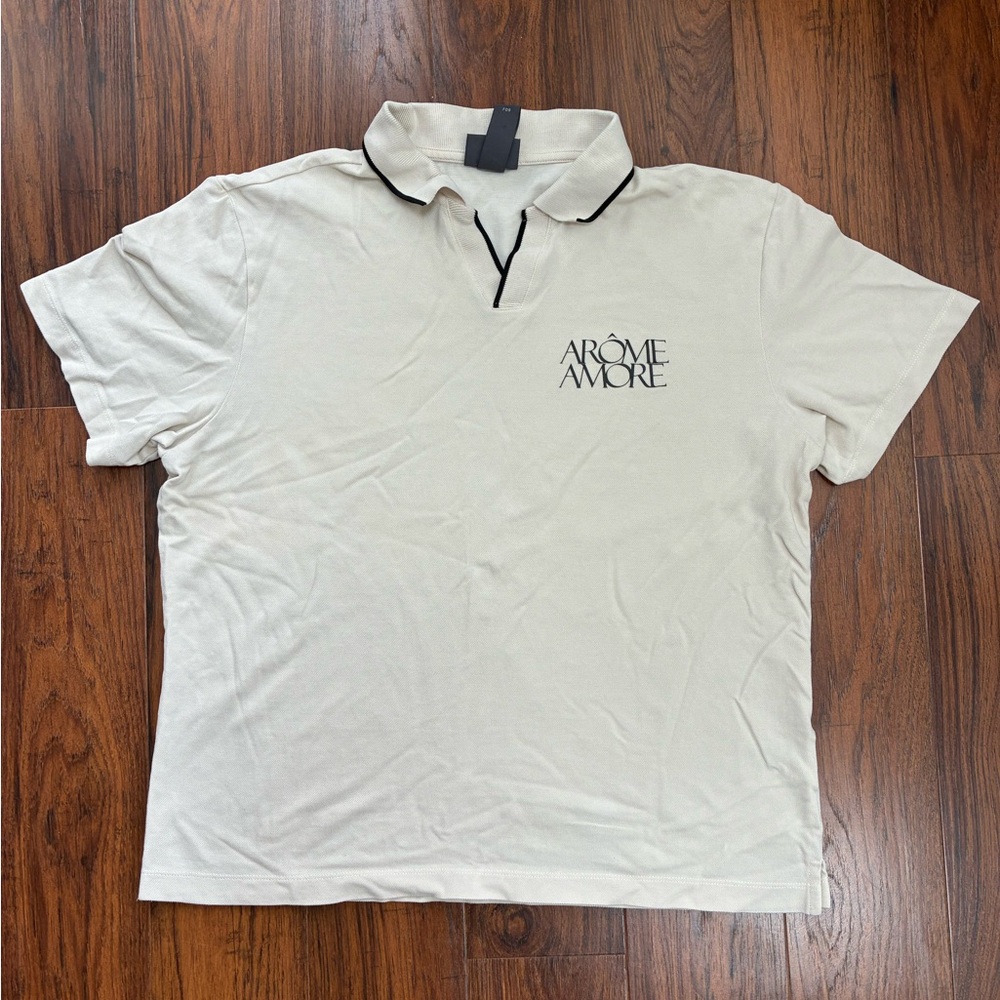 H&M Cream Polo Shirt Classic Style